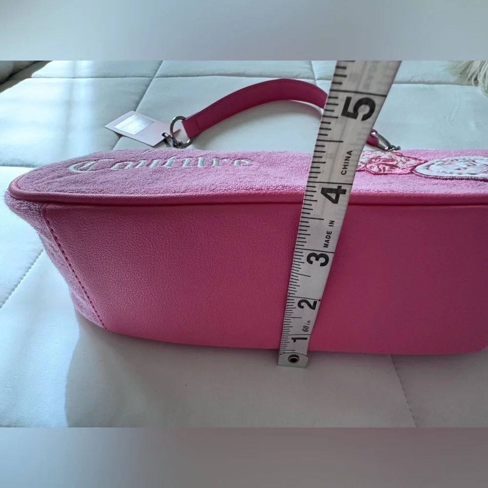 Juicy Couture Vibrant Pink Embroidered Y2K Shoulder Bag